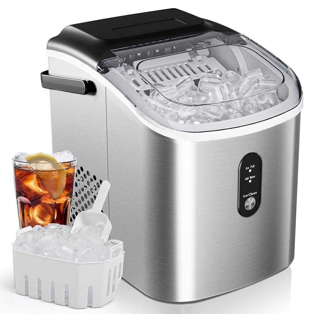 Ezice QuickCube™ – 26LB/Day Portable Ice Maker with Auto-Clean & Handle