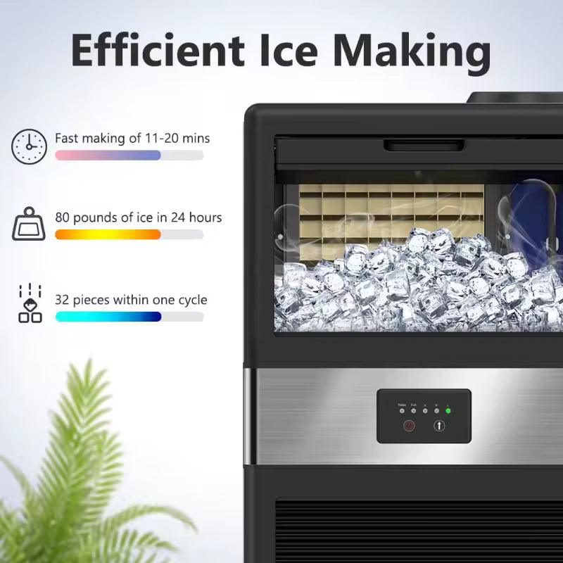 EZICE Titan 80 – Heavy-Duty Commercial Ice Maker
