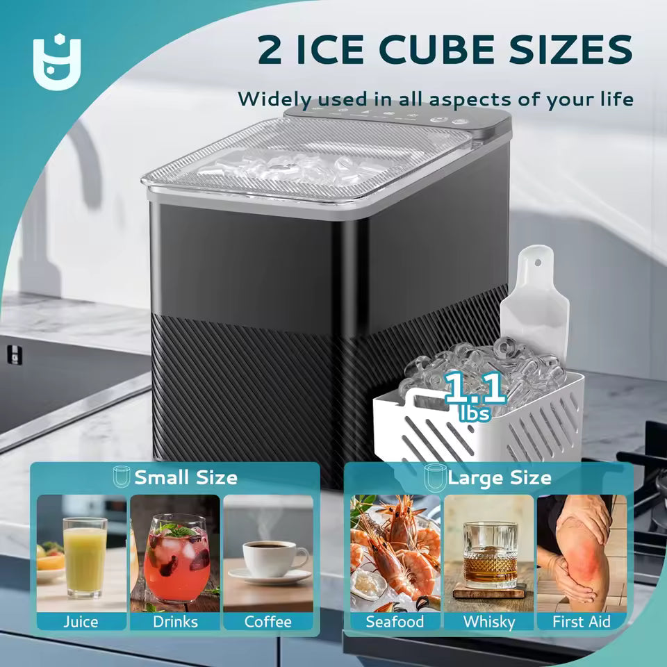 Ezice QuickFreeze™ – 26.5LB Bullet Ice Machine