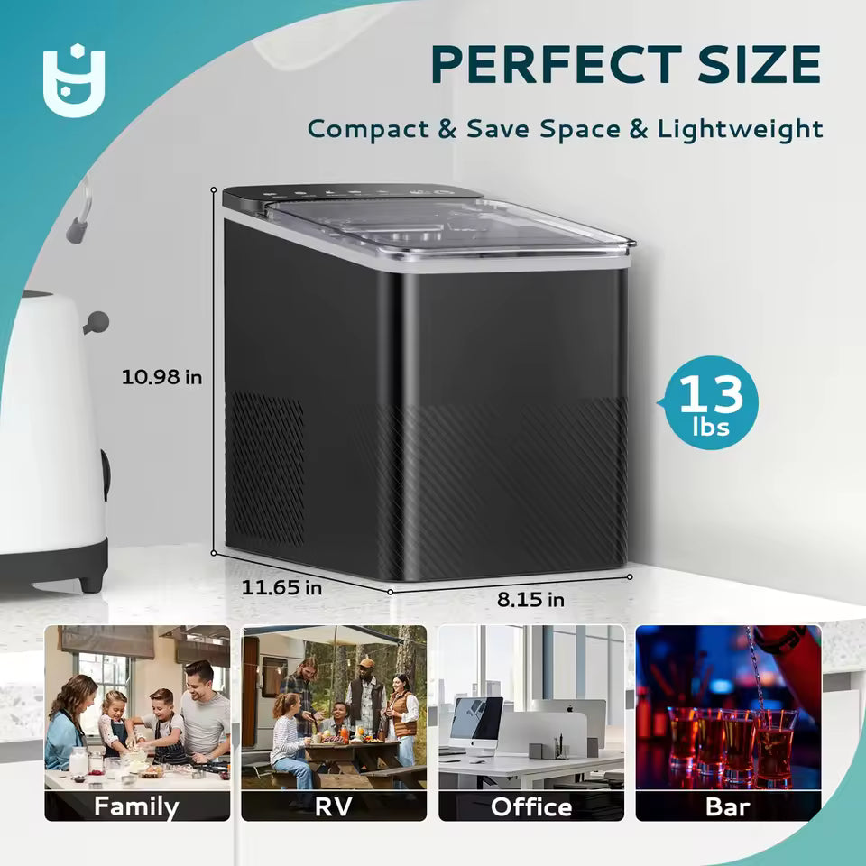 Ezice QuickFreeze™ – 26.5LB Bullet Ice Machine